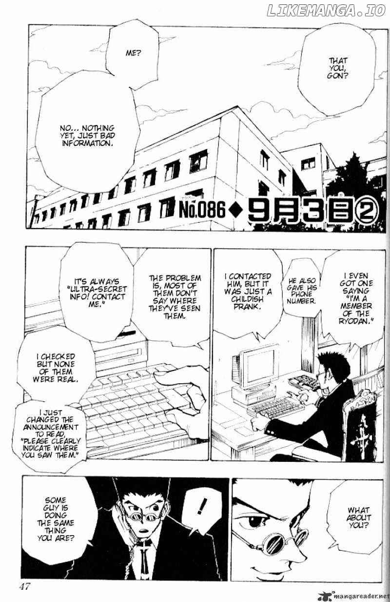 Hunter x Hunter, Chapter 86 image 01